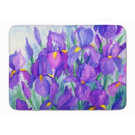 Jensendistributionservices Purple Iris Machine Washable Memory Foam Mat MI712807